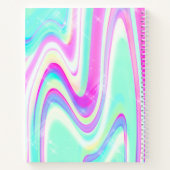 Carnet Iridescente Holographique Liquide Swirl (Dos)