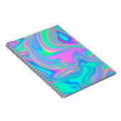 Carnet Iridescente marbrée texture holographique en dynam (Côté Droit)