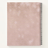 Carnet Iridescente personnalisée Gold & Blush (Dos)