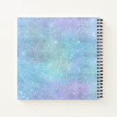 Carnet Iridescente Purple Blue Nom de la Parties scintill (Dos)