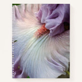 Carnet Iris Barbu Fleur Violet Pâle (Devant)