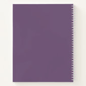 Carnet Iris Barbu Fleur Violet Pâle (Dos)