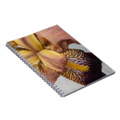 Carnet Iris barbu floral jaune et violet (Côté Droit)