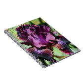 Carnet Iris Fleur Violette Profonde Florale (Côté Droit)