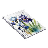 Carnet Iris - Fleurs aquarelles (Côté Droit)