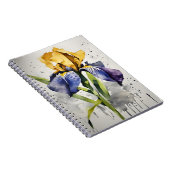 Carnet Iris - Fleurs aquarelles (Côté Droit)