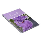 Carnet Iris Fleurs Fleurs Violet Lavande Lilac Apron (Côté Droit)