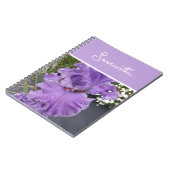 Carnet Iris Fleurs Fleurs Violet Lavande Lilac Apron (Côté gauche)