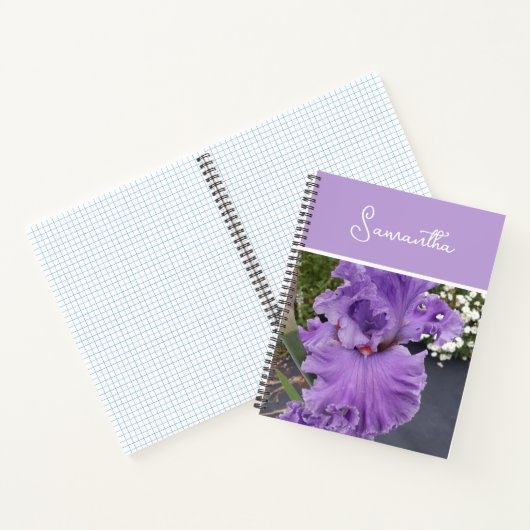 Carnet Iris Fleurs Fleurs Violet Lavande Lilac Apron (Intérieur)