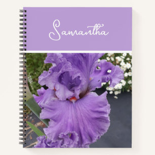 Carnet Iris Fleurs Fleurs Violet Lavande Lilac Apron