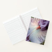 Carnet Iris Floral Sans Barbe Violet Clair (Intérieur)