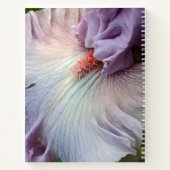 Carnet Iris Floral Sans Barbe Violet Clair (Dos)