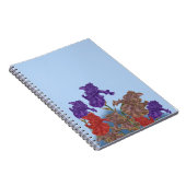 Carnet Iris florissants. (Côté Droit)