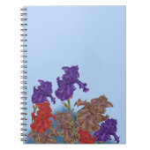 Carnet Iris florissants. (Devant)
