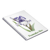 Carnet Iris gaufé blanc et violet (Côté Droit)
