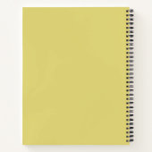 Carnet Iris sans barbe violet et jaune Floral (Dos)