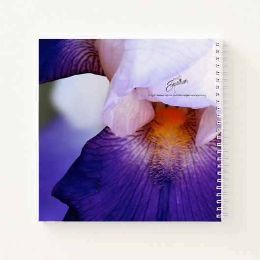Carnet Iris Violet Avec Citation Gratte (Dos)