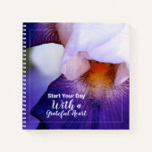 Carnet Iris Violet Avec Citation Gratte (Devant)