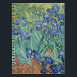 Carnet Irises | Vincent van Gogh<br><div class="desc">Irises (1889) de l'artiste post-impressionniste néerlandais Vincent Van Gogh. La peinture paysagère originale est une huile sur toile montrant un jardin de fleurs d'iris en fleurs. Utilisez les outils de conception pour ajouter du texte personnalisé ou personnaliser l'image.</div>