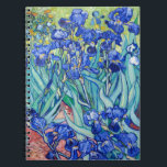 Carnet Irises Vincent van Gogh<br><div class="desc">Irises (1889) Vincent van Gogh. Reproduction d'oeuvres d'art célèbres dans le domaine public.</div>
