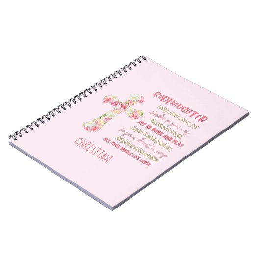 Carnet Irish Blessing For GODDAUGHTER - Cadeau Personnali (Côté gauche)