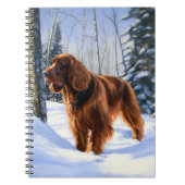 Carnet Irish Setter Let It Neige Christmas (Devant)