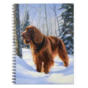 Carnet Irish Setter Let It Neige Christmas