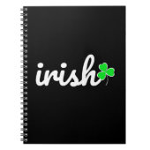 Carnet Irish St. Patrick's Day Shamrock chanceux (Devant)