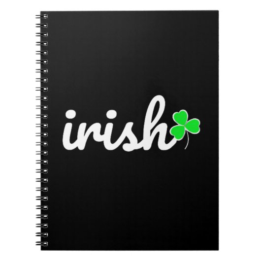 Carnet Irish St. Patrick's Day Shamrock chanceux (Devant)