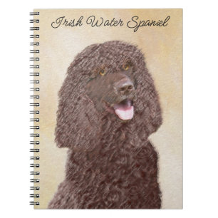 Carnet Irish Water Spaniel Peinture - Original Dog Art