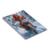 Carnet Irlandais Red Setter Chien chevauchant la moto Noë (Côté Droit)