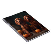 Carnet Irlandais Red Setter Chiot Automne Citrouille de p (Côté Droit)