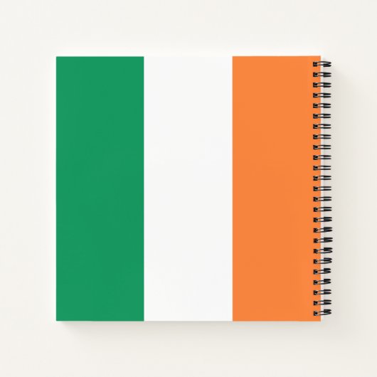 Carnet Irlande National Flag, standard irlandais, bannièr (Dos)