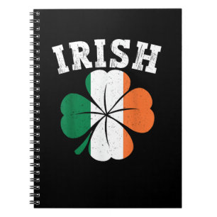 Carnet Irlande Shamrock Irlande Drapeau Saint Patrick Jou