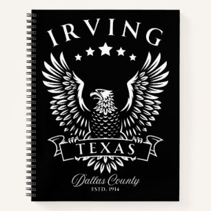 Carnet Irving comté de Dallas Texas Vintage Eagle