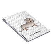 Carnet Isabella et Tan Longue Poil Chien Dachshund & Text (Côté Droit)