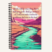 Carnet Isaiah 43:19 Notebook River Desert  (Recto)