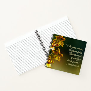 Carnet Isaïe 40:8 Inspirationnel