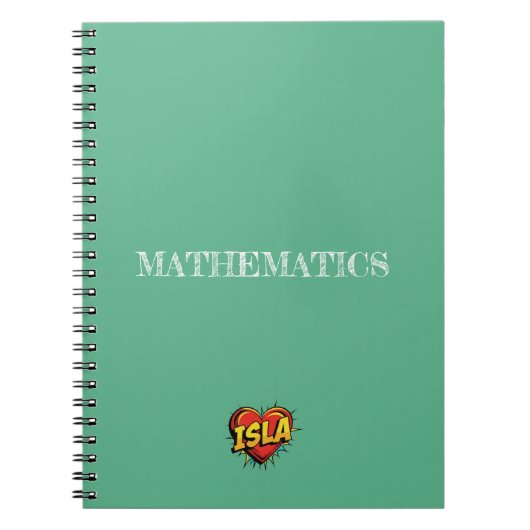 Carnet Isla Heart Green (Devant)