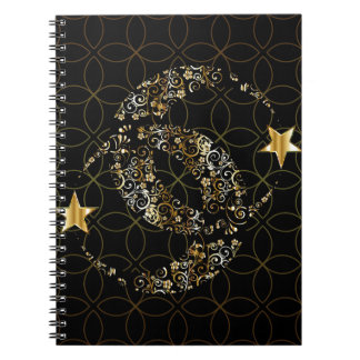 Carnet Islamic Floral Moon and Star