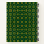 Carnet Islamique Arabesque Or Émeraude (Dos)