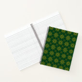 Carnet Islamique Arabesque Or Émeraude (Intérieur)