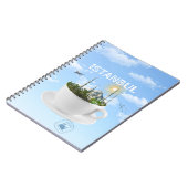 Carnet Istanbul dans un Teacup - Skyline - Cadeau turc (Côté gauche)