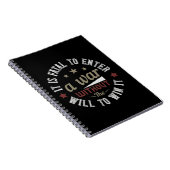 Carnet It is fatal to enter a without the will to win (Côté Droit)