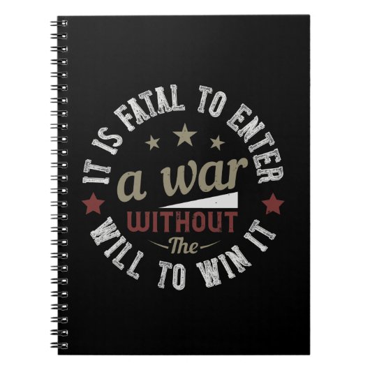 Carnet It is fatal to enter a without the will to win (Devant)