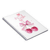 Carnet It’s a Girl Cherry (Côté Droit)