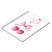 Carnet It’s a Girl Cherry (Côté gauche)