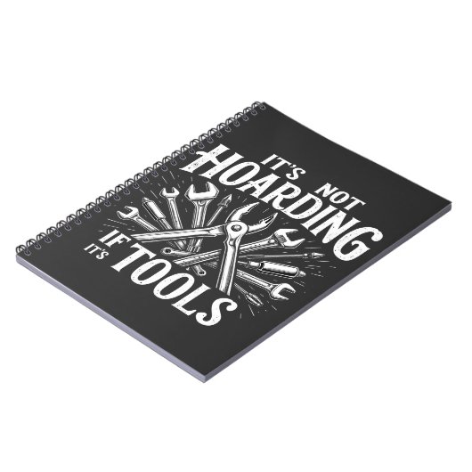 Carnet It’s Not Hoarding If It’s Tools Mechanic Handyman (Côté gauche)