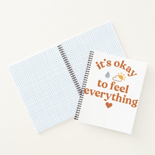 Carnet It’s Okay To Feel Everything shirt Mental Health (Intérieur)