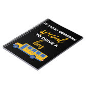 Carnet It Takes Someone Special To Drive A Bus (Côté gauche)